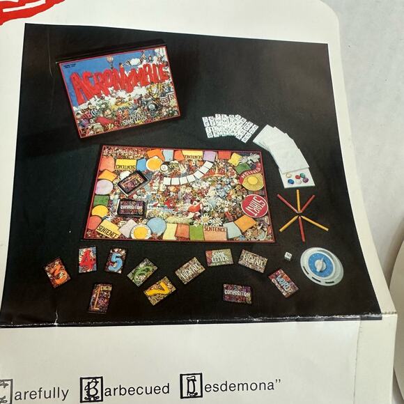 Acronymble Vintage Boardgame Board Game 1991 Acronymwits Inc - Picture 11 of 11